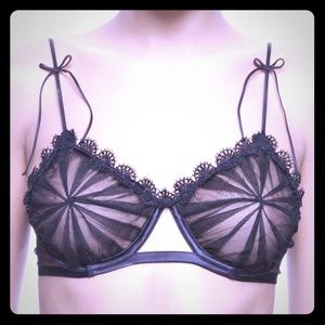 LA PERLA BLACK LABEL BLACK BRA 34B (size 2)